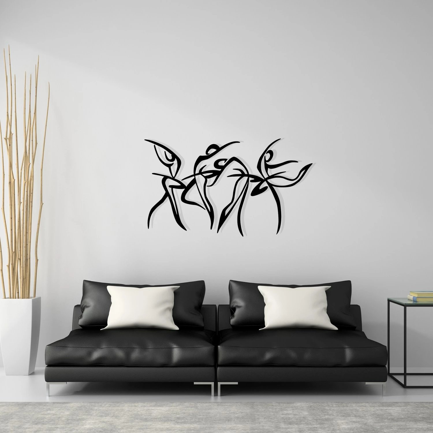 Aksesor dekorativ metalik për mur Wallity, Felicita M, ngjyrë e zezë