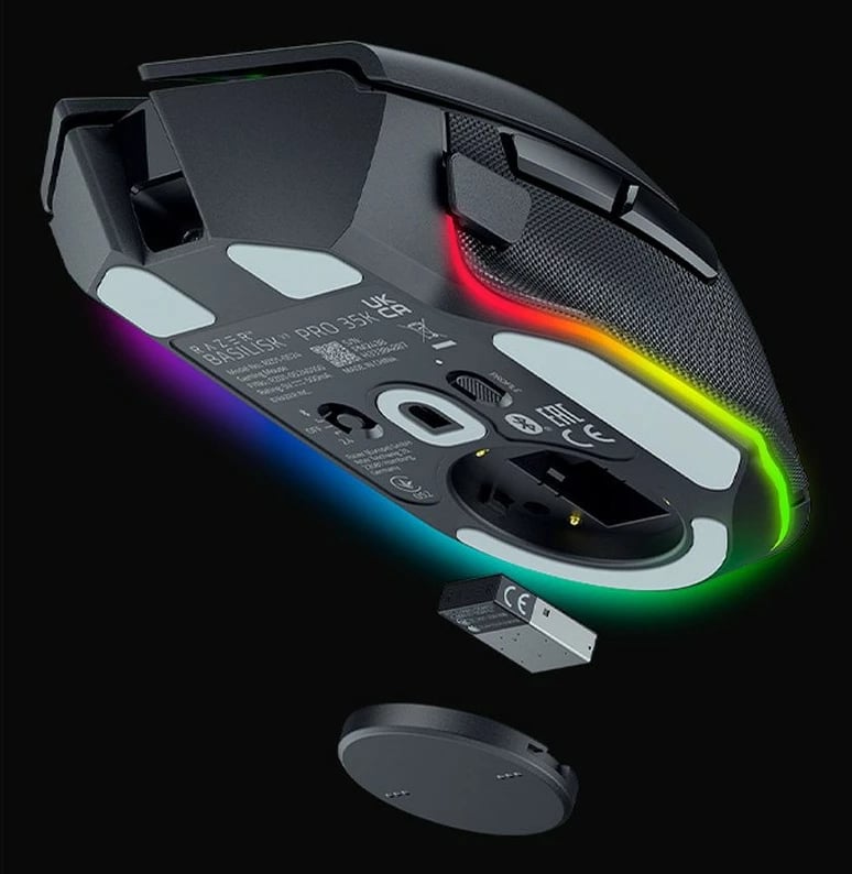 Maus Razer Basilisk V3 Pro 35K, i zi, RGB