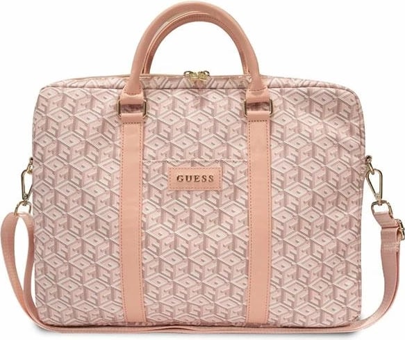 Mbështjellës laptop Guess GCube Stripes, 16 inç, Rozë