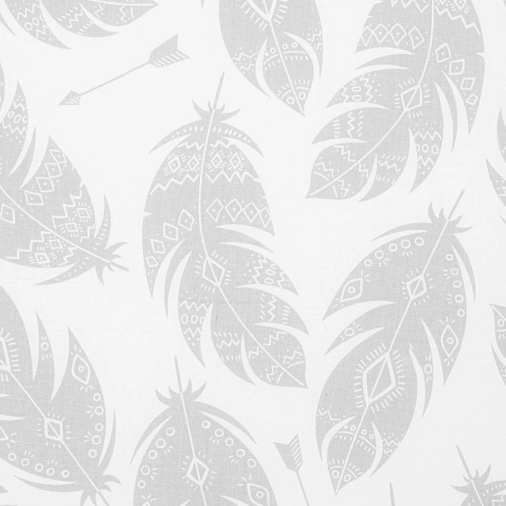 Dyshek shkumë për krevat bebe, New Baby, Standard, 120x60x6 cm, mbulesë pambuku e heqshme, model pupla, e bardhë