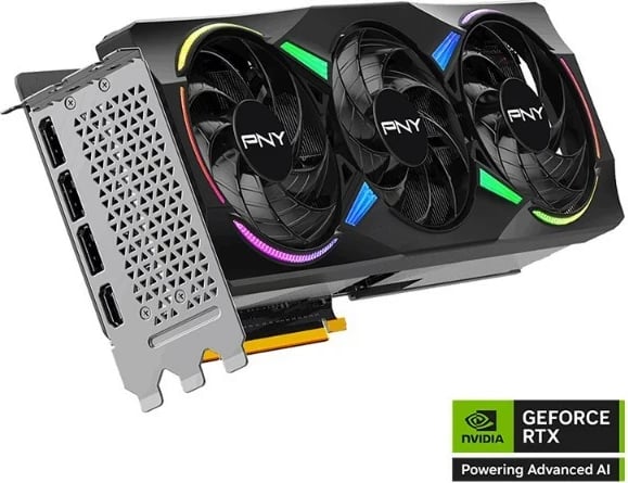 Kartelë grafike PNY GeForce RTX 5070 Ti OC 3F ARGB, 16 GB, 256-bit, 3 ventilatorë