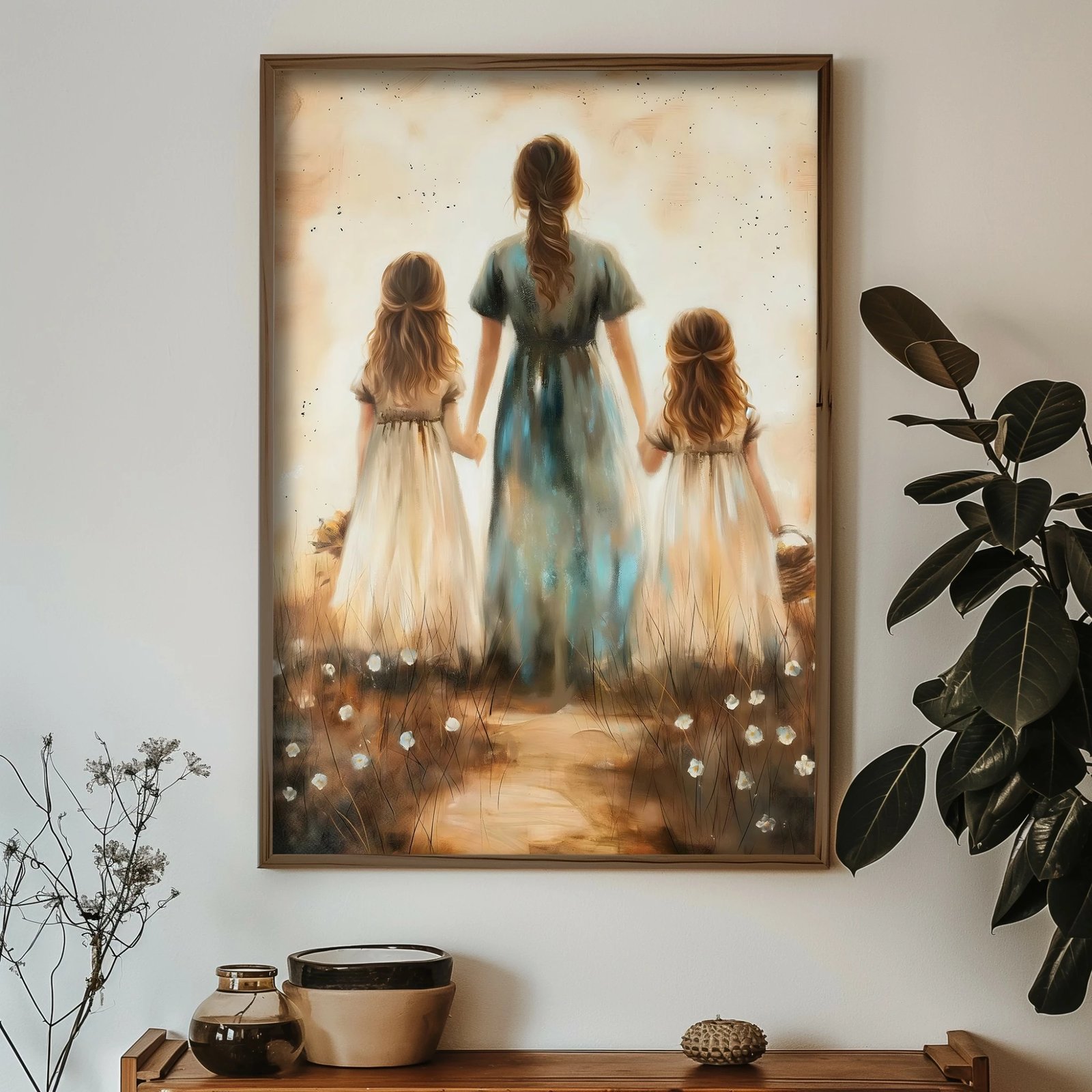 Pikturë dekorative me kornizë MDF, shumëngjyrëshe, GE223-L