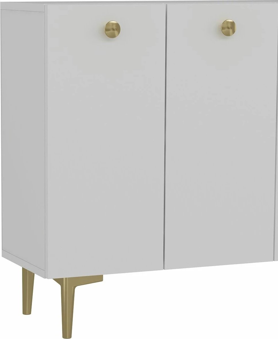 Konsolë Skye Decor, ngjyrë e bardhë dhe ari, Betty