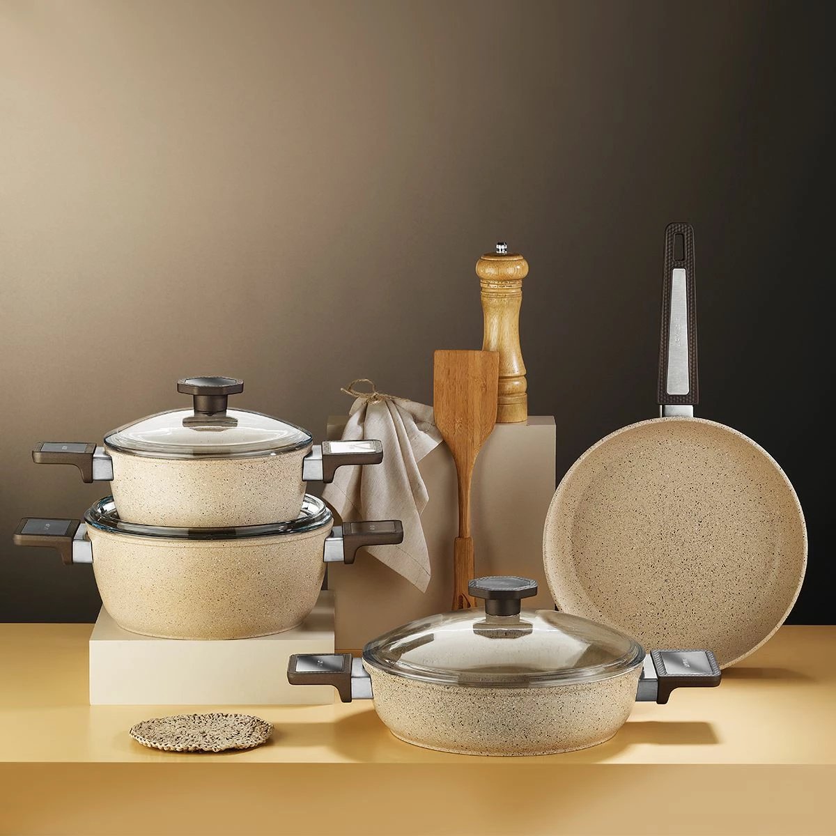 Set tenxheresh (7 copë), Hermia Concept, 55GTS000010