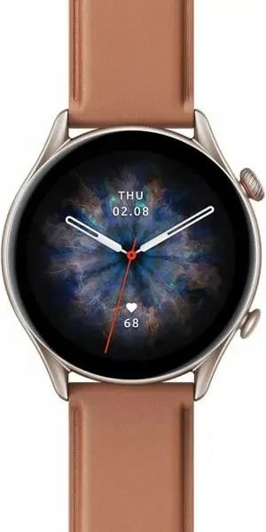 Smartwatch Amazfit GTR 3 Pro 1.45'' AMOLED 480x480 GPS Bluetooth WiFi 12 ditë bateri kafe lëkurë