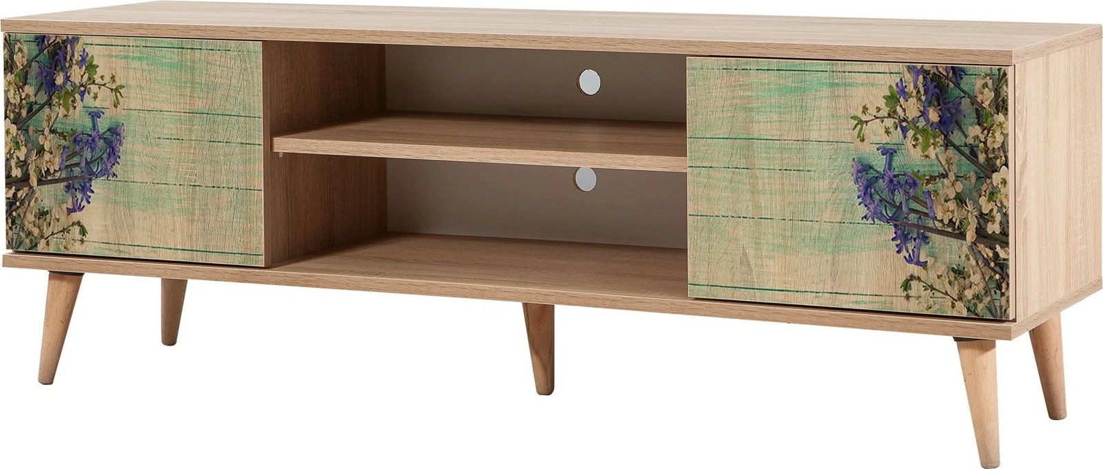 Komodë TV Hanah Home, Truva - 727, ngjyrë lisi Sonoma