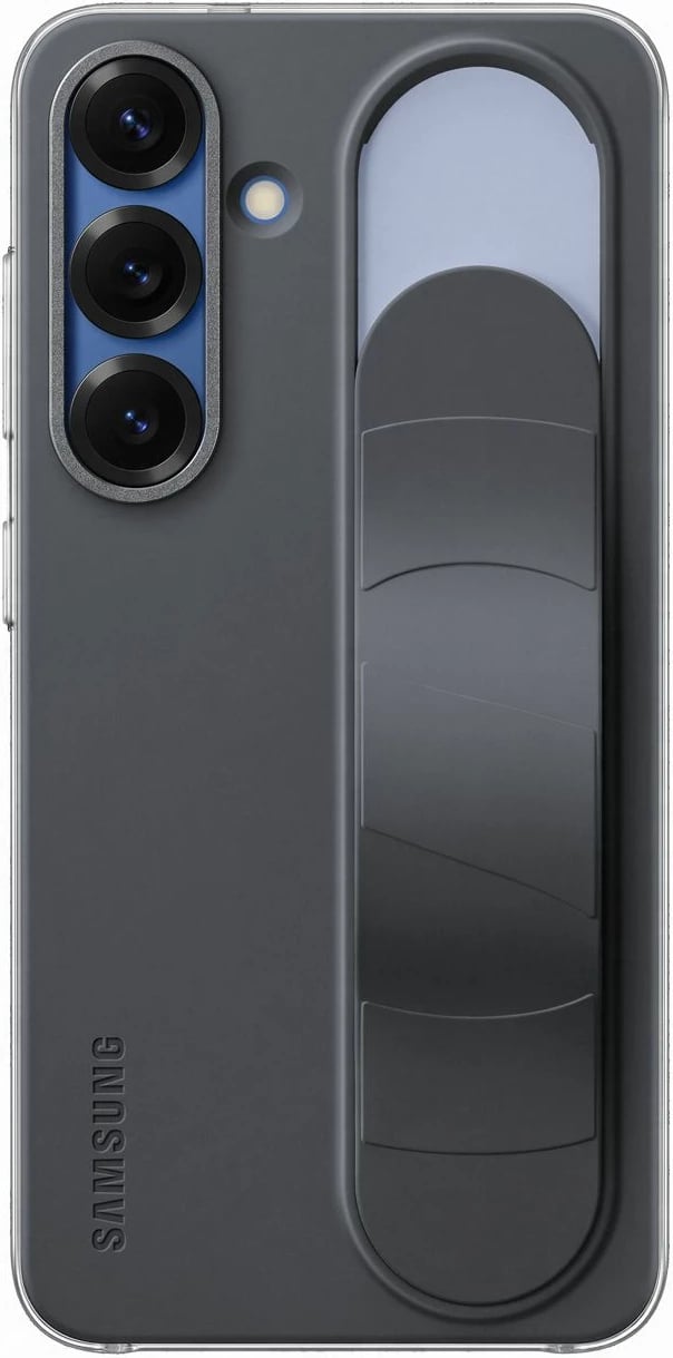 Mbështjellës Samsung EF-GS931CBEGWW për Galaxy S25, silikon, me dorezë dhe qëndrim, zi