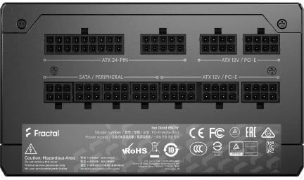 Kasë furnizimi Fractal Design Ion Gold 750W, Full modular, 80 PLUS Gold, e zezë