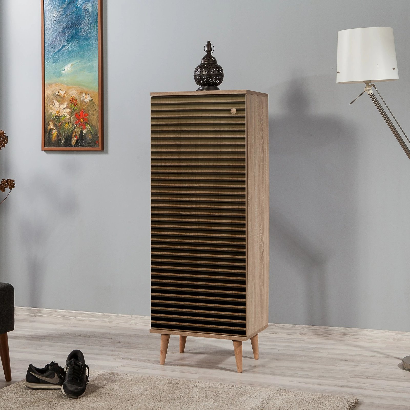 Dollap për këpucë Hanah Home, Filinta-220, ngjyrë lisi Sonoma