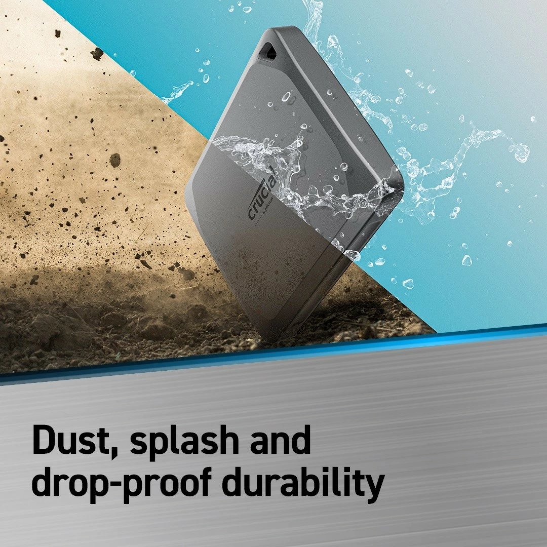 SSD i jashtëm Crucial X9 Pro 4TB, USB-C 3.2 Gen2, Argjendtë