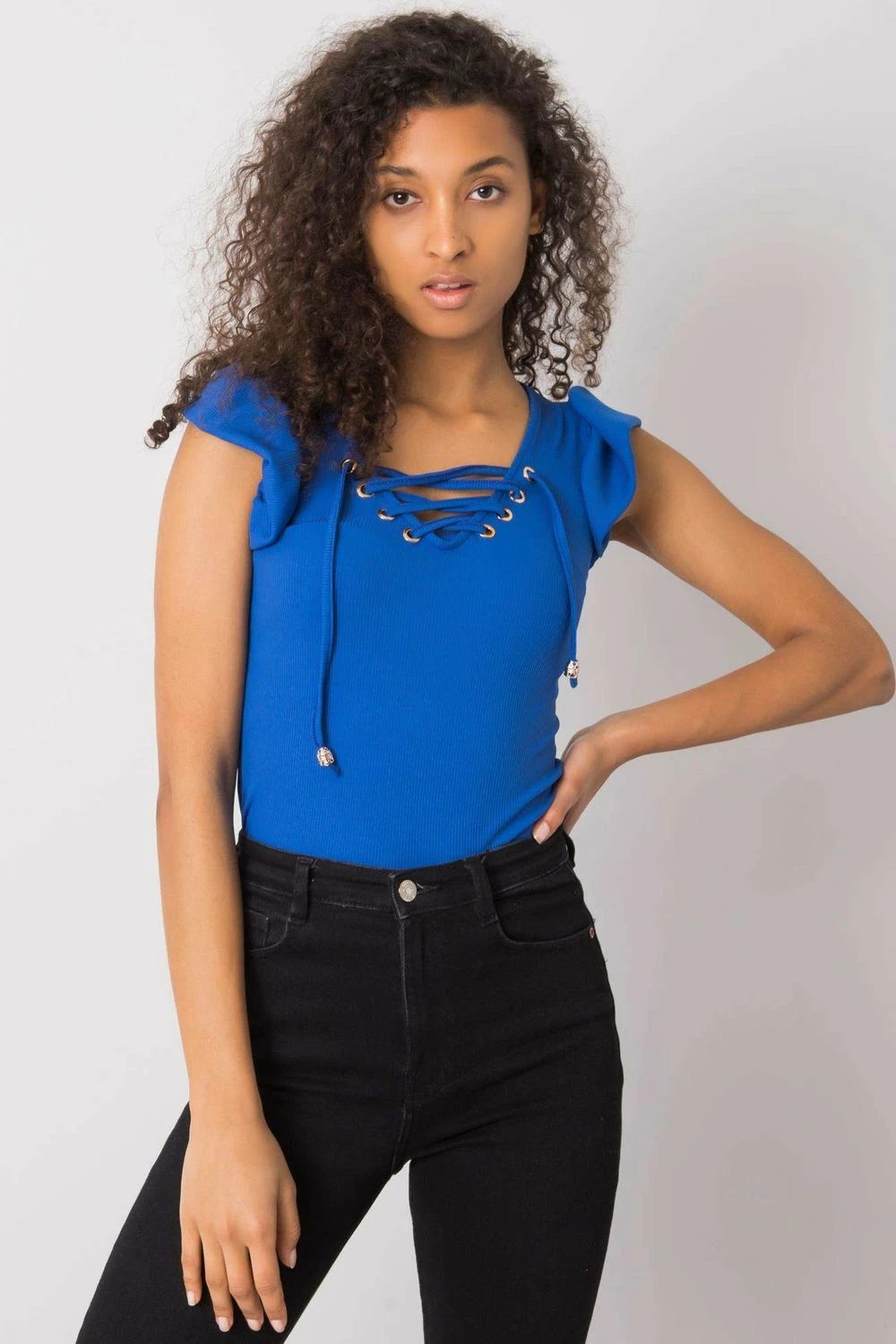 Bluzë Italy Moda model 167398, e kaltër