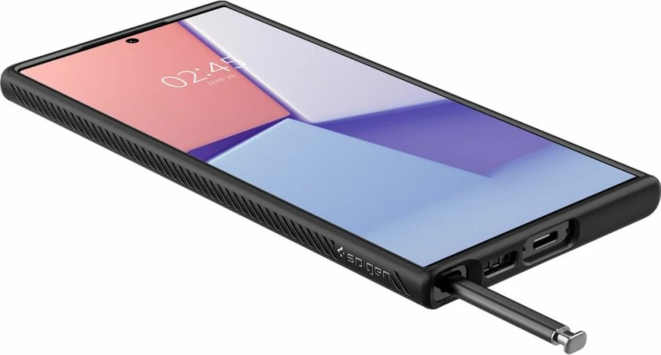 Mbështjellës Spigen Liquid Air për Samsung Galaxy S23 Ultra, Mat i zi