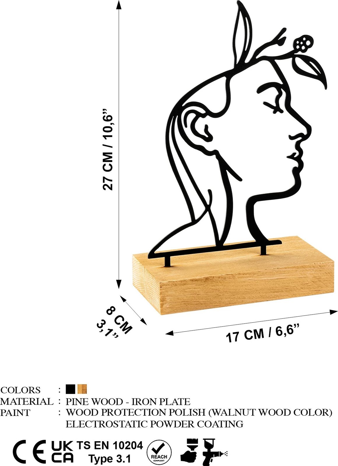 Objekt dekorativ Aberto Design, Amore, i zi