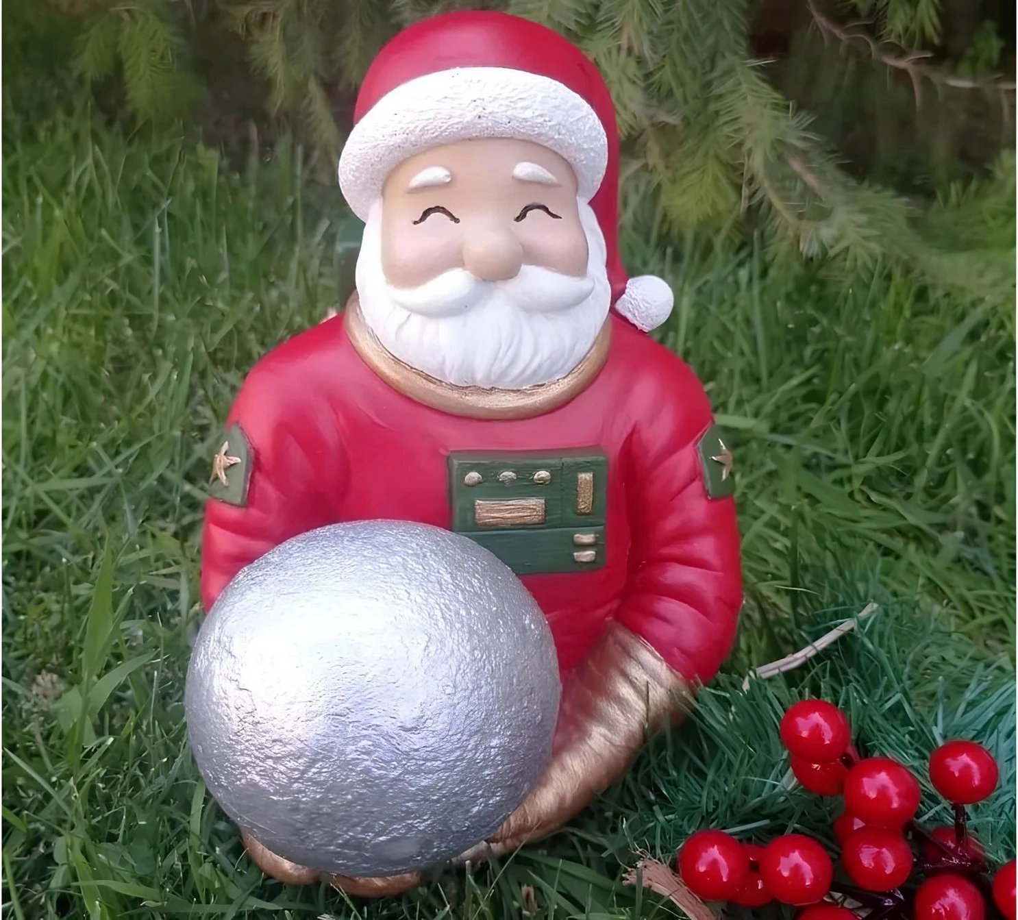 Objekt dekorativ Santa Claus, ngjyrë e kuqe, CY0652