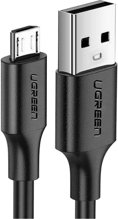 Kabllo USB UGREEN 60137, 1.5m, USB 2.0 në Micro-USB, e zezë