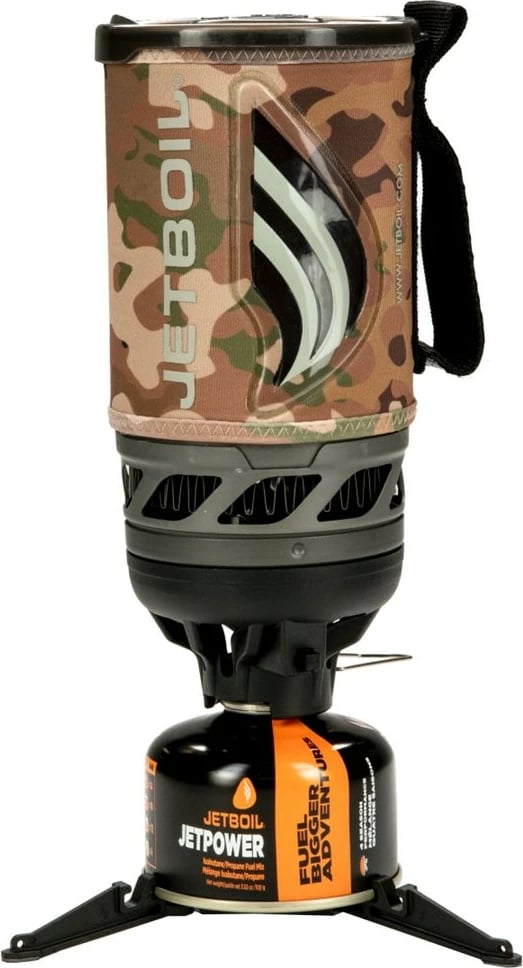 Grill portativ Jetboil Flash, 1 zonë gatimi, Kamuflazh