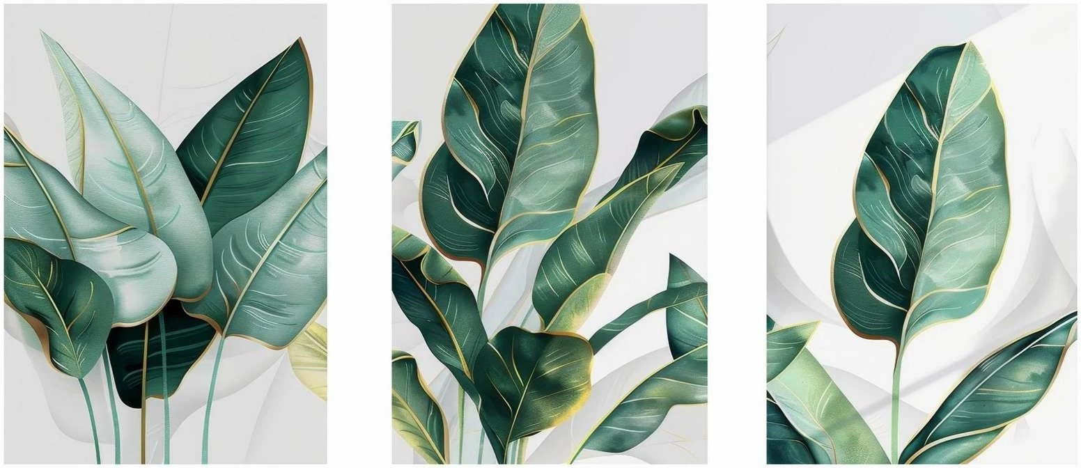 Pikturë dekorative me kornizë MDF (3 copë), Wallity, Mp3-00107, 21x30cm