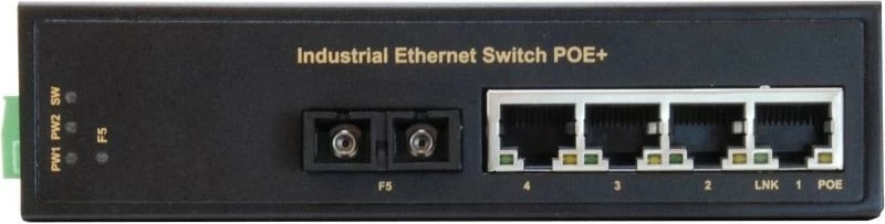 Switch LevelOne 5-Port Fast Ethernet Industrial, DIN-Rail, -40°C deri 75°C, Pa menaxhim, PoE, Montim në mur