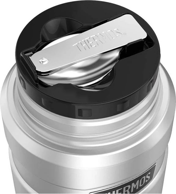 Termos ushqimi Thermos 710 ml me lugë të palosshme dhe gotë, army green Termos ushqimi Thermos 710 ml me lugë të palosshme dhe gotë, army green