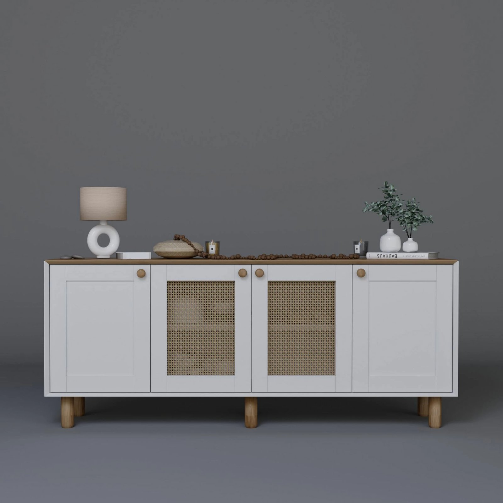 Konsolë boho Skye Decor, ngjyrë arrë e çelët, 1600-145