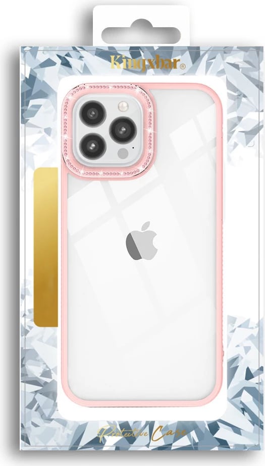 Mbështjellës Kingxbar Sparkle Series për iPhone 13 Pro Max me kristale, Rozë