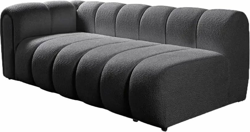 Këndare Atelier del Sofa, N-Line, e djathtë, ngjyrë gri e errët