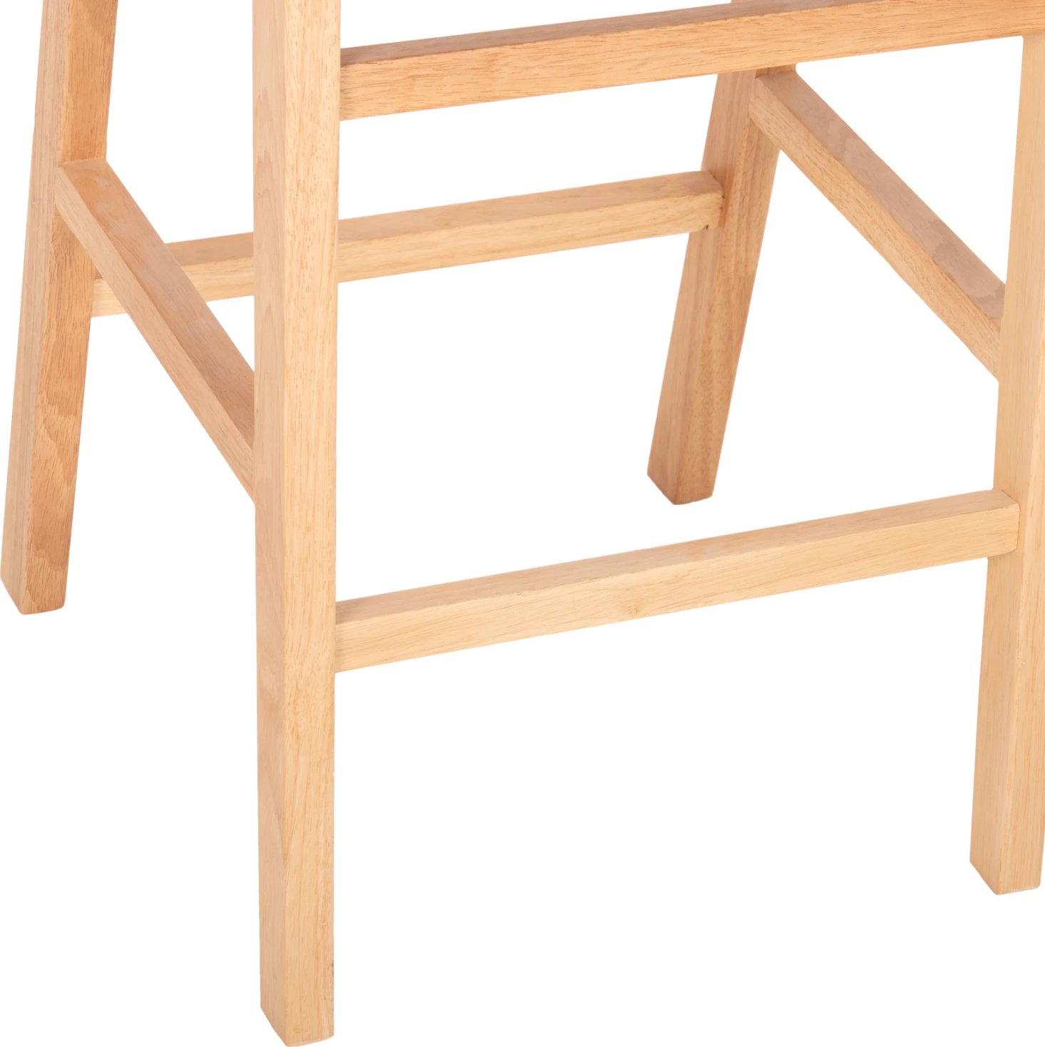 Karrige për bar FELIPE, lartësi mesatare, FH9329.01, dru TOON, ngjyrë natyrale, PU kafe, 45x47x94H cm