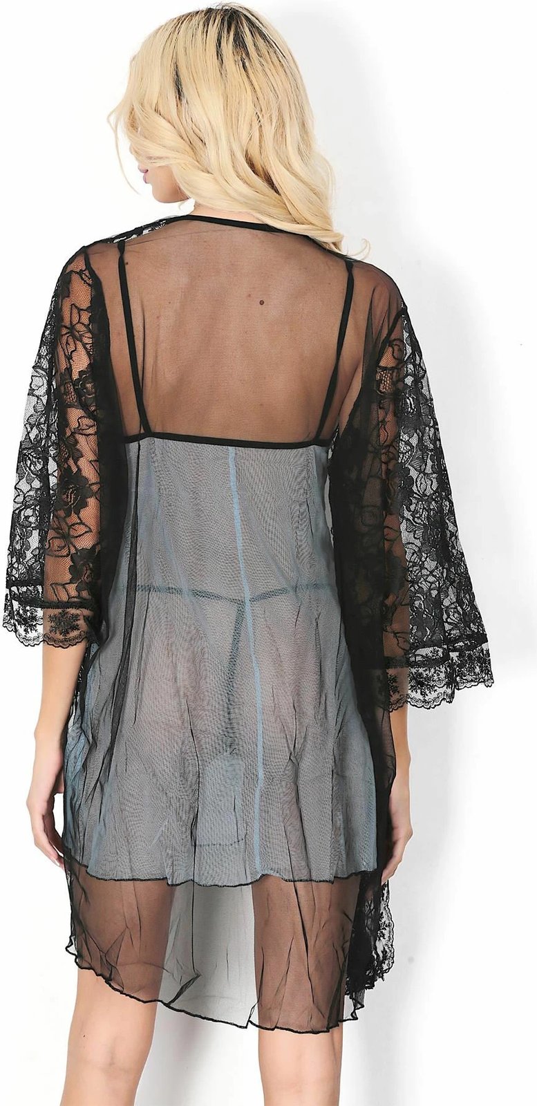 Set fustan nate me peniuar, Jumeon, 011-008008, ngjyrë kaltër