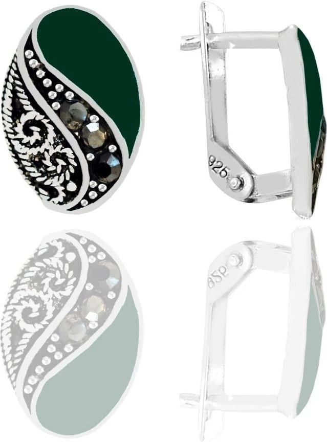 Vathë argjendi, ngjyrë e gjelbër, Jumeon, 11241YESIL