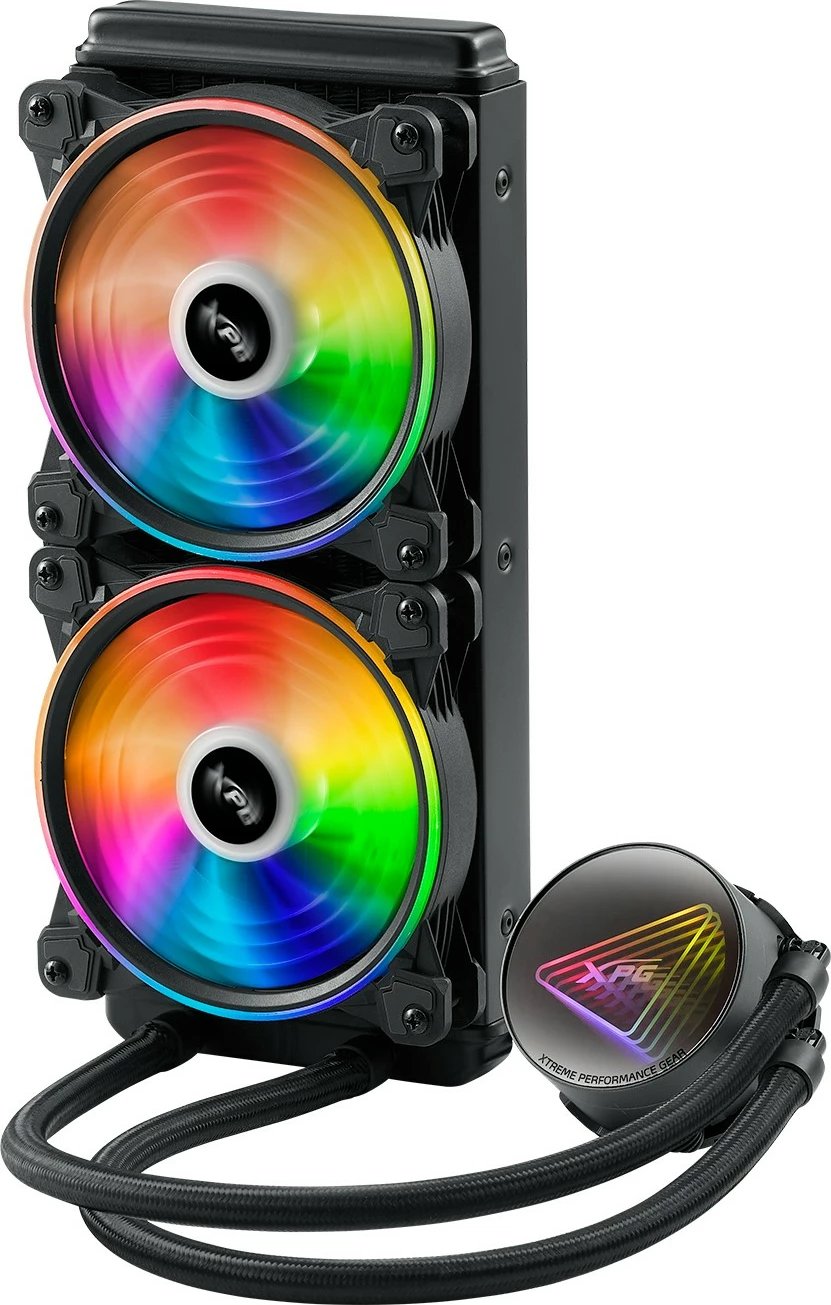 Ftohës me lëng ADATA XPG LEVANTE X 240 RGB, 2x120mm, i zi