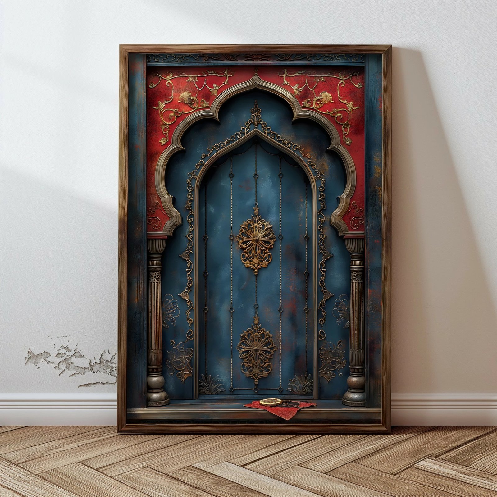 Pikturë dekorative me kornizë MDF, shumëngjyrëshe, Wallity, GE116-L