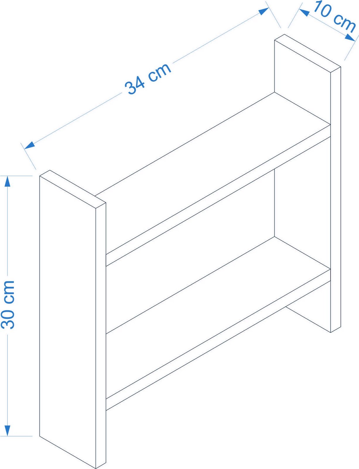 Raft kuzhine Hanah Home Denver, i bardhë