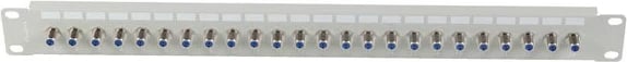 Patch panel Lanberg PPRF-R624-S, 24 porta, 19 inç, tip F, Gri