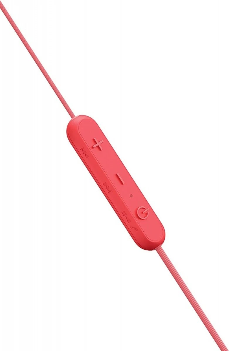 Kufje Sony WI-C300, Bluetooth, NFC, të kuqe