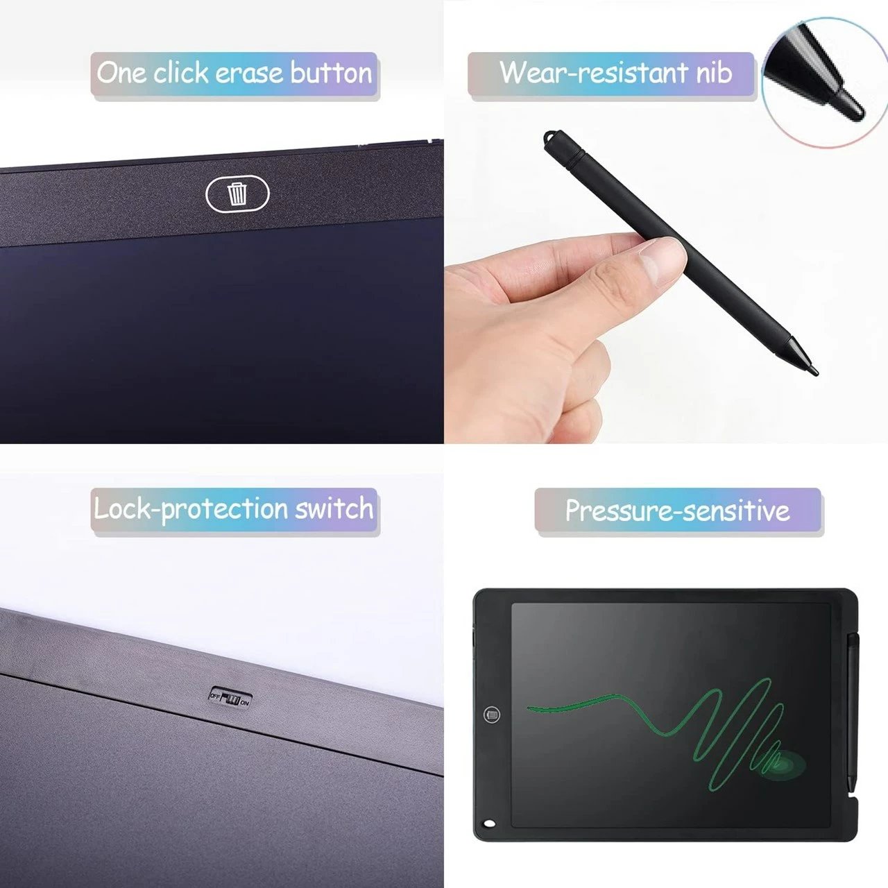 Tablet shkrimi T4, LCD 8.5", i kuq