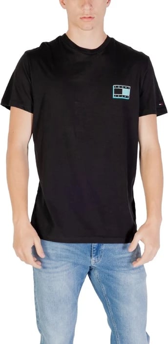 Maicë për meshkuj Tommy Hilfiger Jeans, e zezë
