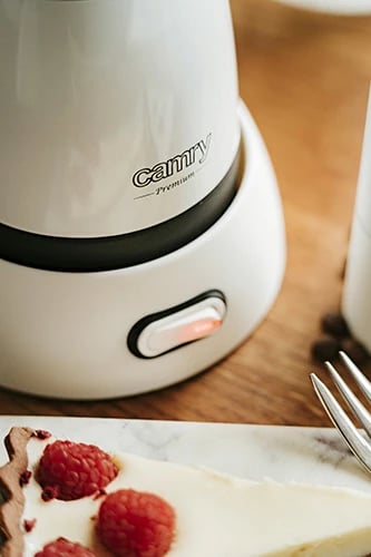 Mokapot elektrik, Camry, CR 4415W, 300 ml 6 filxhanë, 480W, bazë rrotulluese 360°, alumini, e bardhë