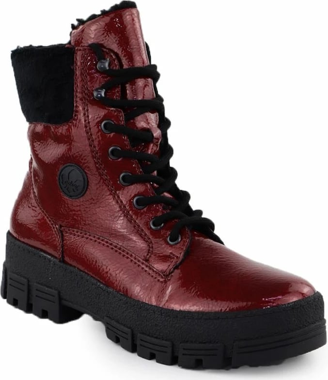 Çizme femrash Rieker Y0220-33, të kuqe