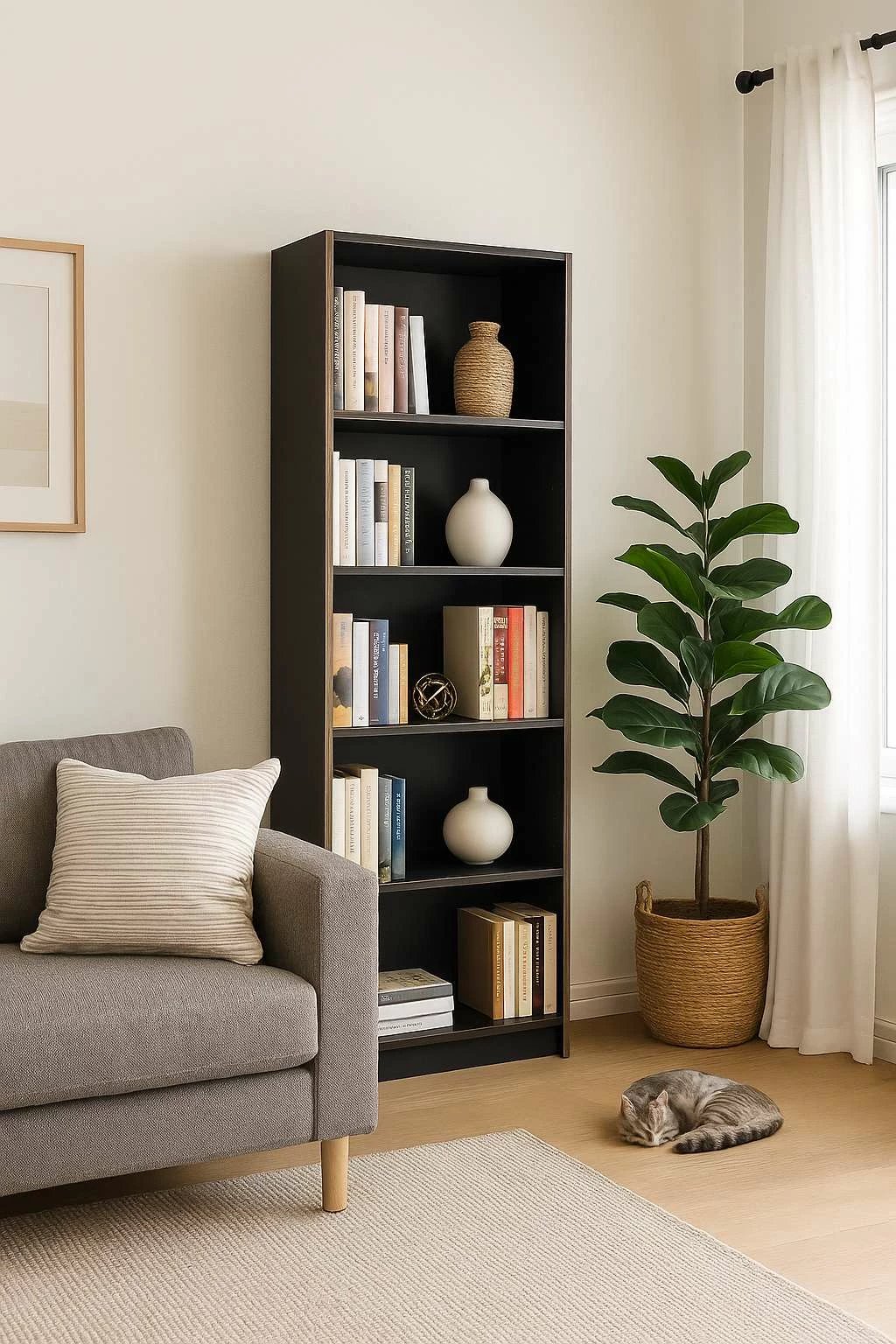 Raft librash Skye Decor, anthracite, Ktp-350-Ax-1