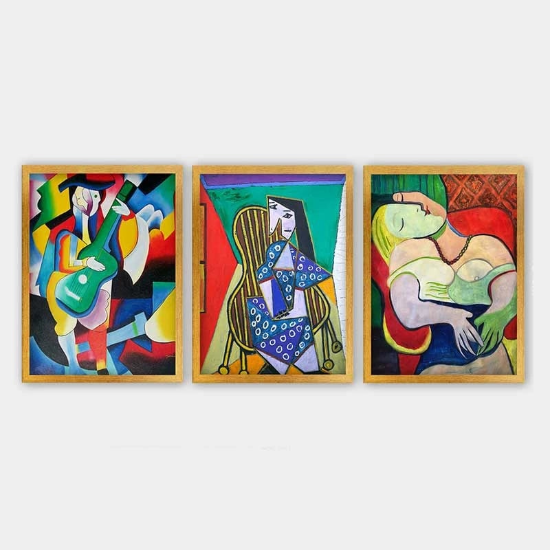 Pikturë dekorative me kornizë (3 copë), Wallity, 3AC_UNPP13_3545