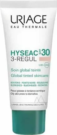 Krem i ngjyrosur për fytyrë Uriage Hyséac Global Color Treatment SPF30 unisex 30ml
