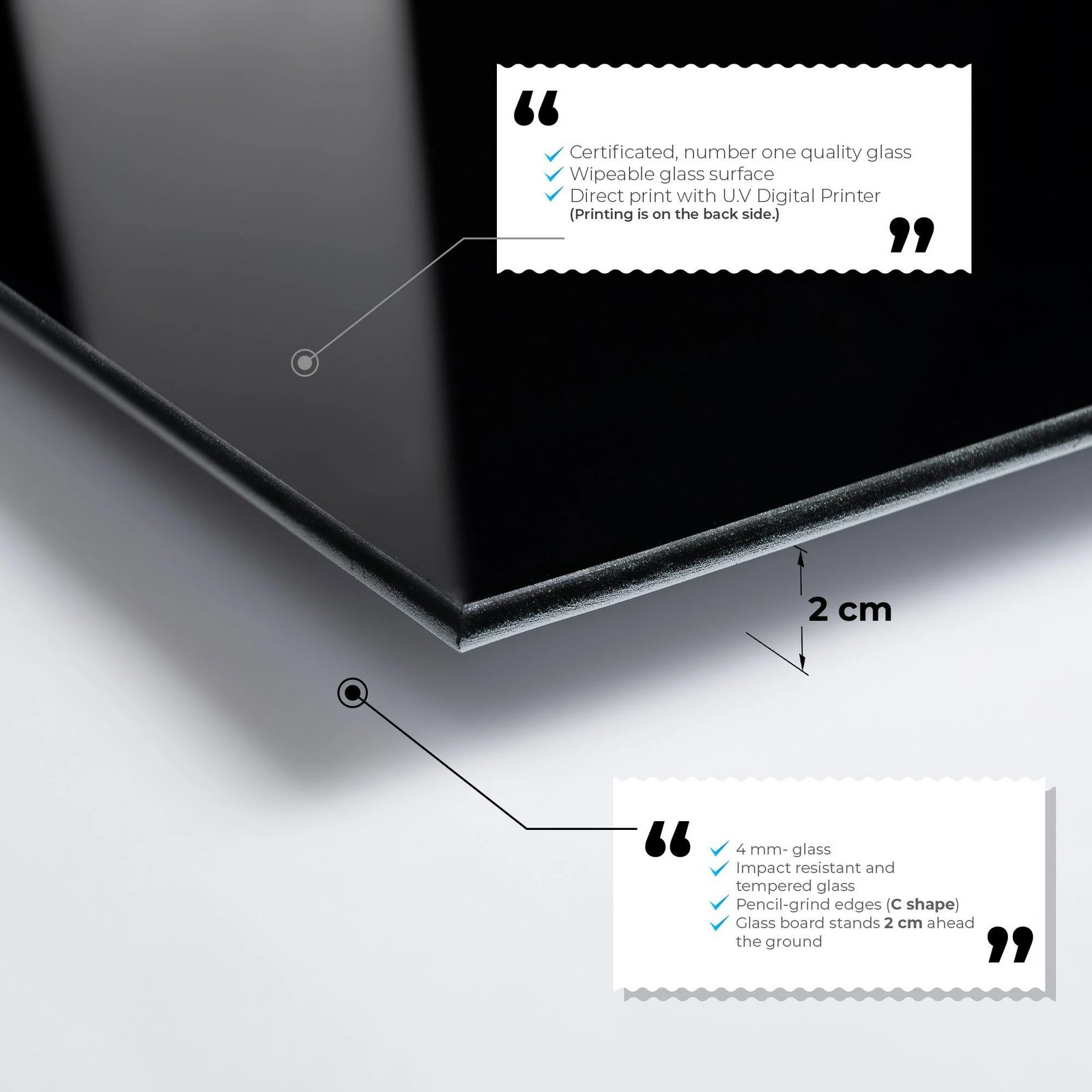 Pikturë dekorative prej xhami të temperuar, shumëngjyrëshe, Wallity 2067, 70x100cm