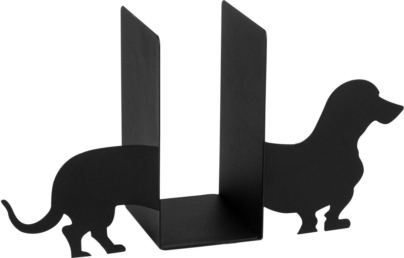 Mbajtëse librash metalike Aberto Design, e zezë, 43x14x22cm Mbajtëse librash metalike Aberto Design, e zezë, 43x14x22cm