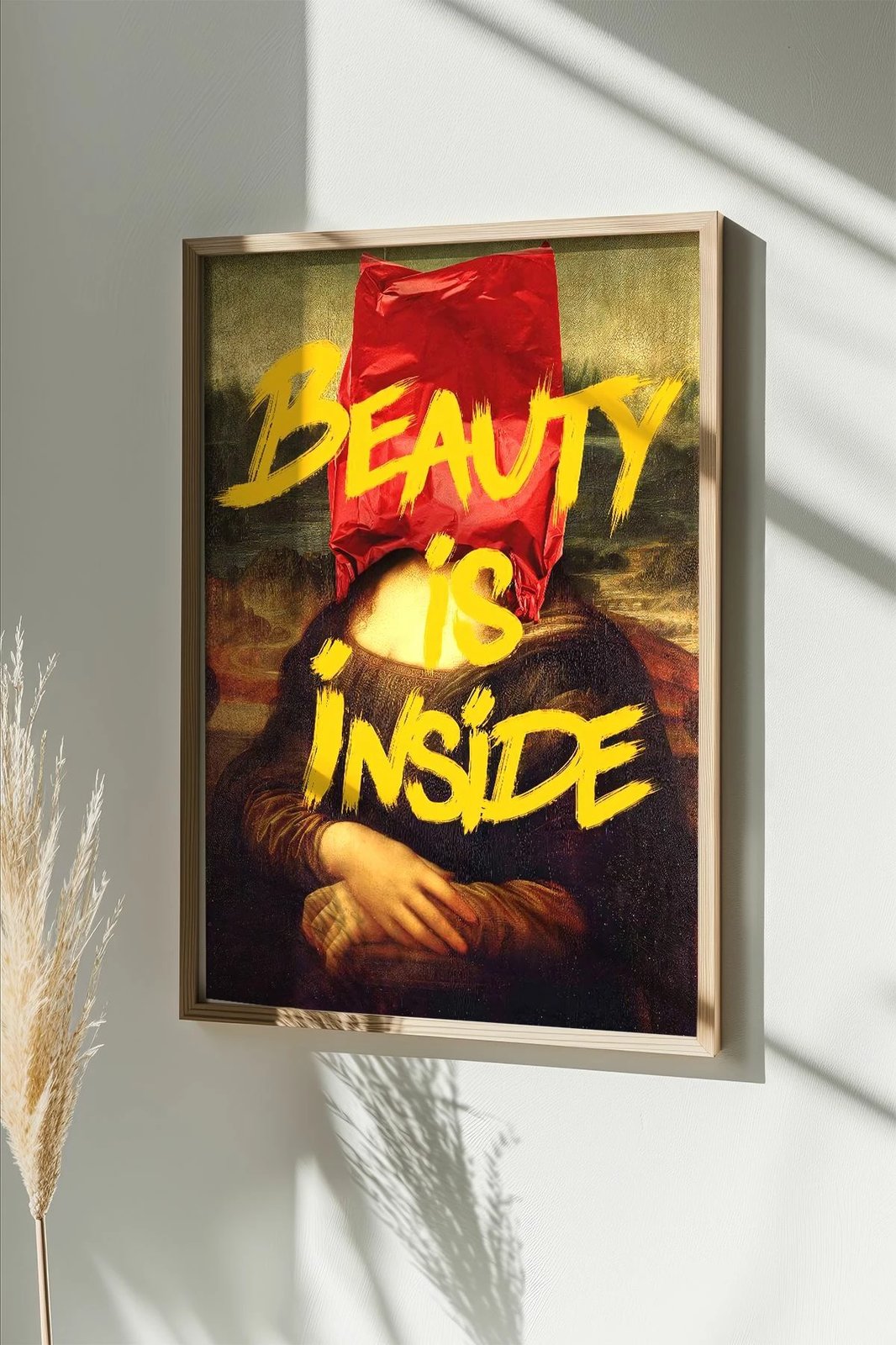 Pikturë dekorative me kornizë, Wallity, Artsmdftek40-3348, shumëngjyrëshe, 33x48cm