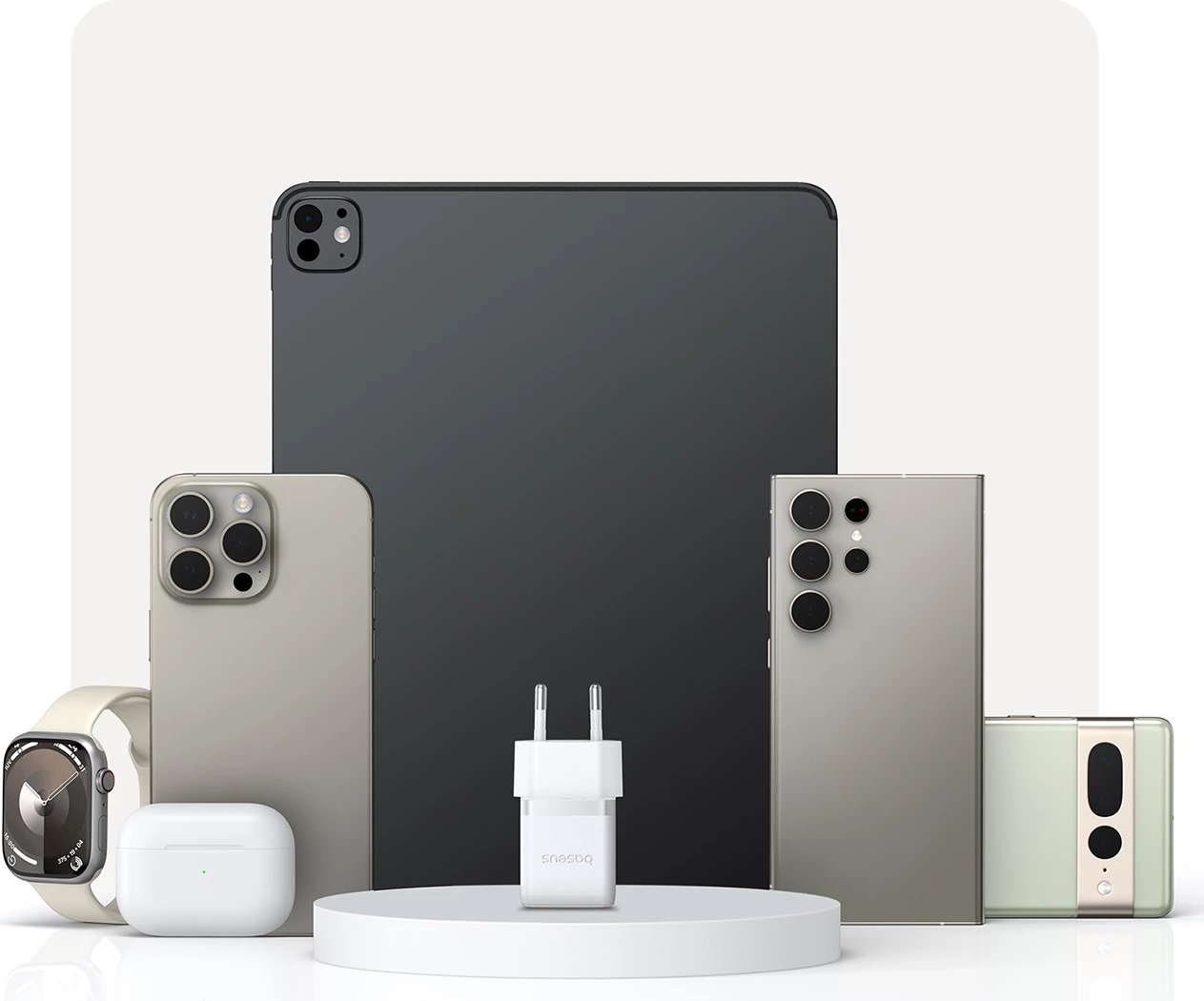 Karikues muri Baseus Palm 20W, USB-C, i bardhë