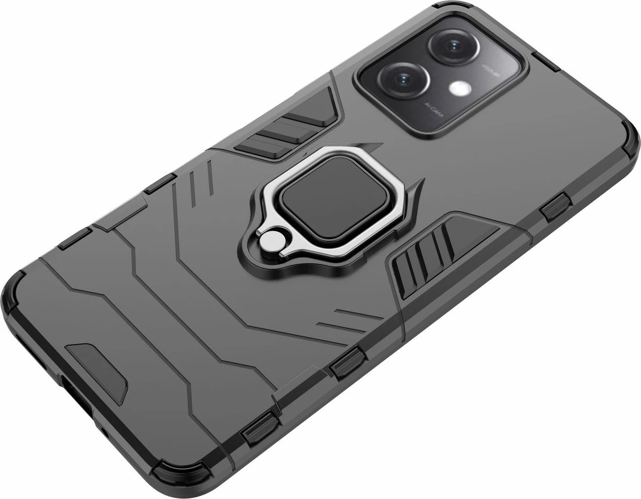 Mbështjellës Hurtel Ring Armor për Xiaomi Redmi Note 12 5G / Poco X5 5G, i zi