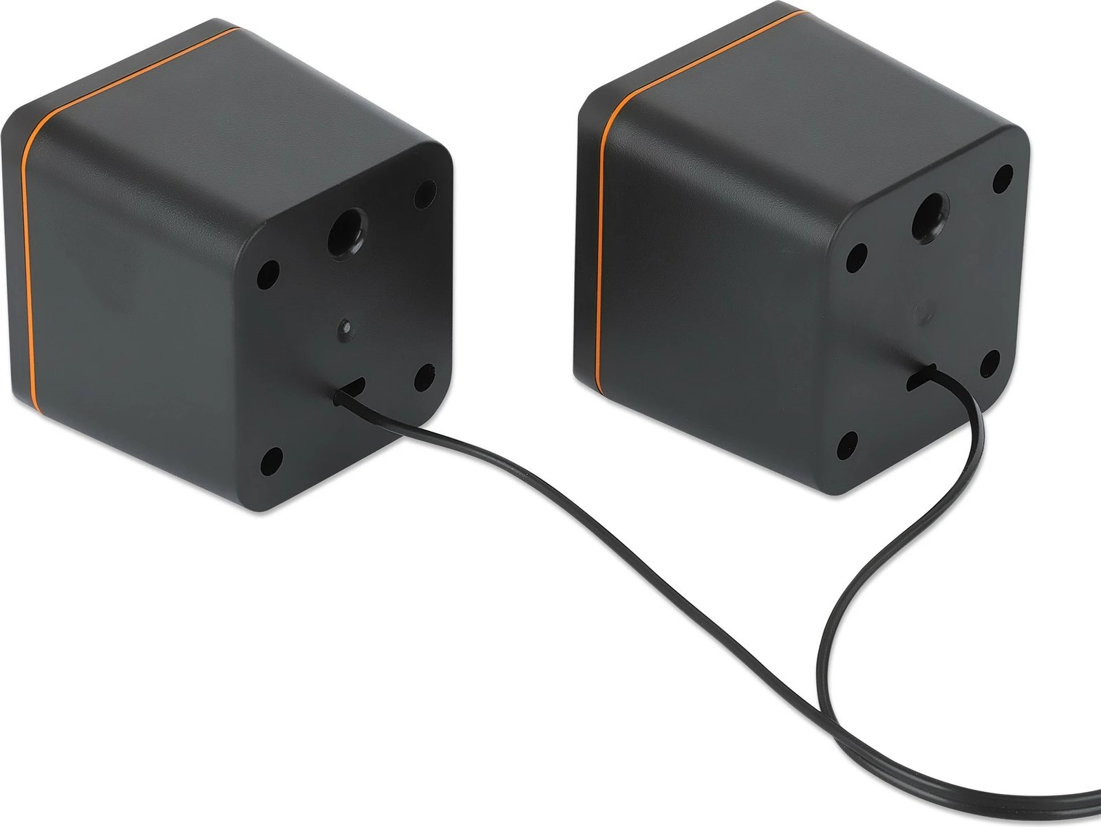 Kufje stereo Manhattan 2600 Series, 2.0 kanale, 6W, USB-A/USB-C, zi/portokalli