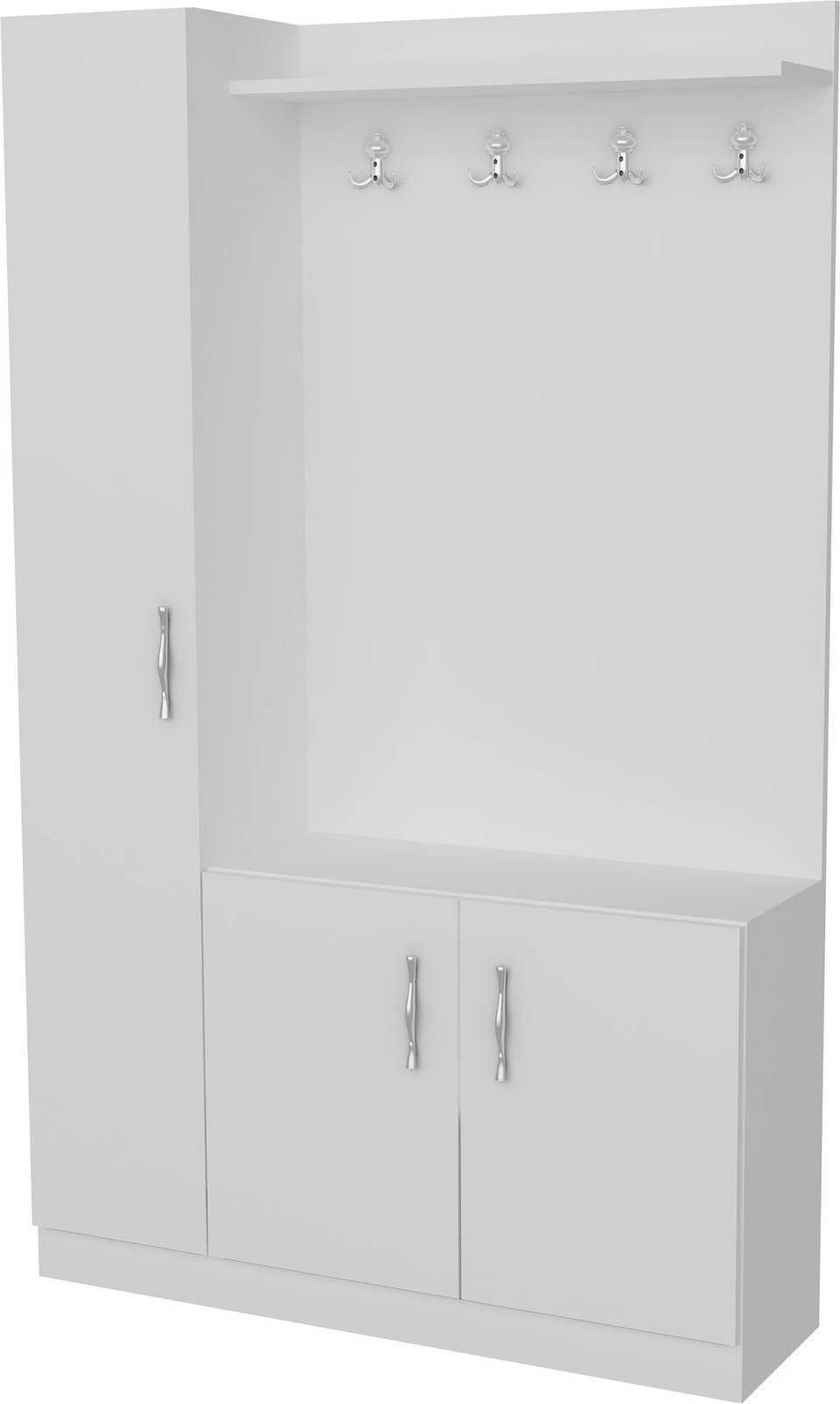 Stendë korridori Hanah Home, ngjyrë natyrale e bardhë