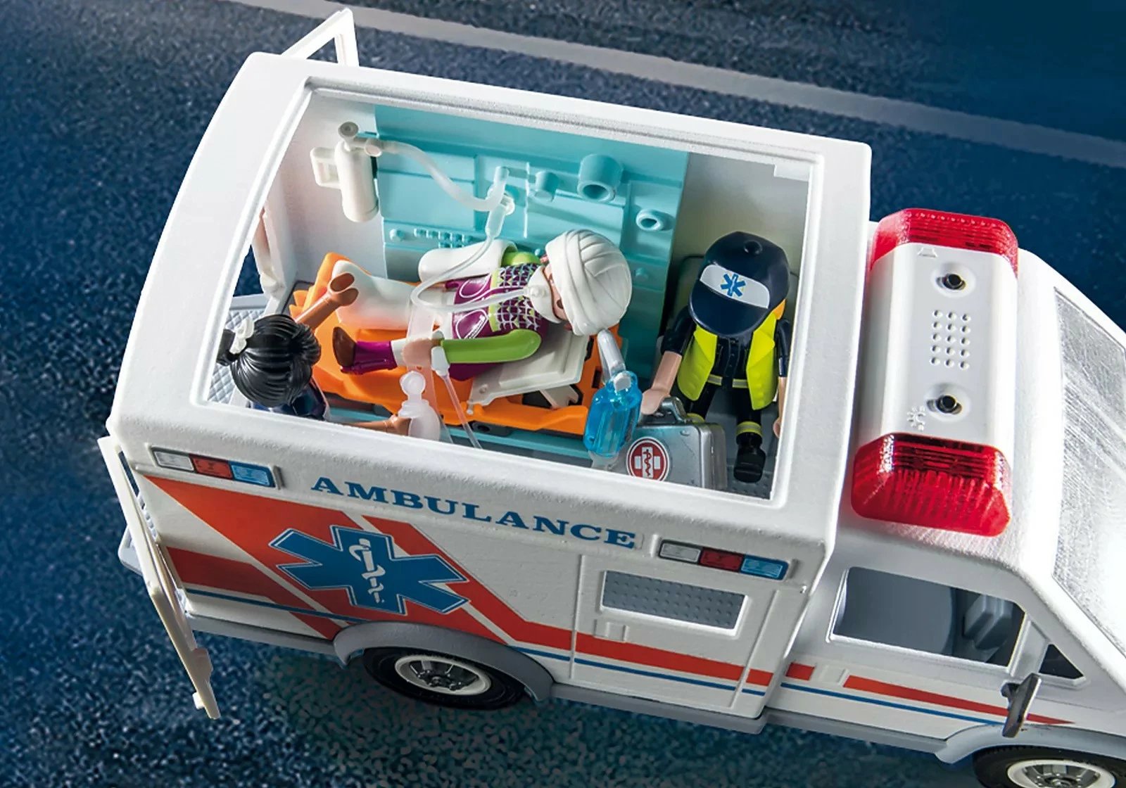 Set lodrash Playmobil City Action 71232 Ambulanca me figurina dhe aksesorë