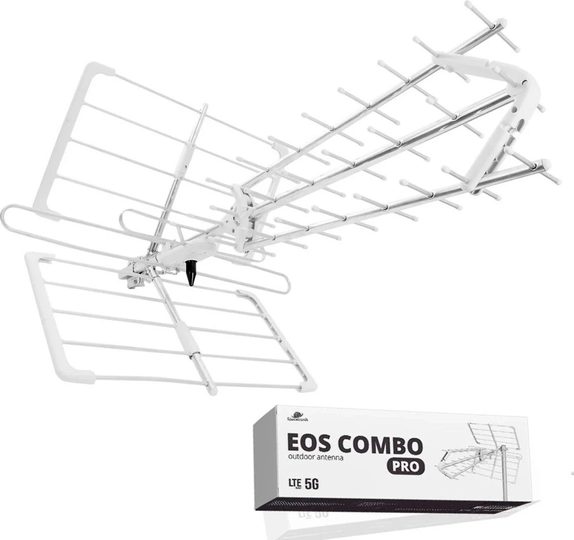 Antena Spacetronik EOS PRO Combo UHF+VHF LTE 5G, e bardhë